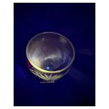 Ruby egg shaped candy dish