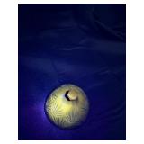 Ruby egg shaped candy dish