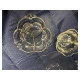 3 piece Canterbury clear pressed glass
