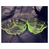 3 piece Canterbury clear pressed glass