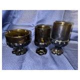 Lot of 26 vintage Tiffin Franciscan Madeira glasses