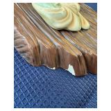 Chalkware holy family scene wall hanging