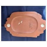 Chalkware holy family scene wall hanging