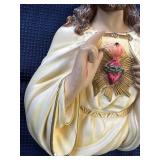 Chalkware sacred heart of Jesus