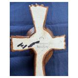 Large chalkware religious cross