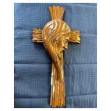 Large chalkware religious cross