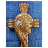 Large chalkware religious cross