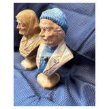 Vintage ceramic busts