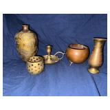 Lot of vintage brass items