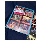 Vintage vhs game and horror movies