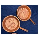 Set of 3 decorative cast aluminum