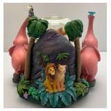 Vintage DISNEY Collectible LION KING II 'Simba's Pride' Musical Snow globe, Water globe, Glitter Globe (Box Beat Up And One Piece Of Styrofoam Missing)