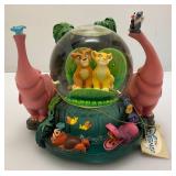 Vintage DISNEY Collectible LION KING II 'Simba's Pride' Musical Snow globe, Water globe, Glitter Globe (Box Beat Up And One Piece Of Styrofoam Missing)