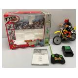 Vintage Pre-Owned TYCO R/C Xtreme Moto-X Cycle In Origibnal box (Seems Complete) Missing Battery And Battery Cover