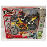 Vintage Pre-Owned TYCO R/C Xtreme Moto-X Cycle In Origibnal box (Seems Complete) Missing Battery And Battery Cover