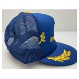 1980's DISNEY WORLD Snapback Truckers Hat With Mesh With Disney Pin