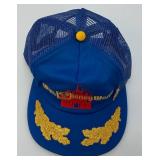 1980's DISNEY WORLD Snapback Truckers Hat With Mesh With Disney Pin