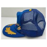 1980's DISNEY WORLD Snapback Truckers Hat With Mesh With Disney Pin