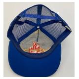 1980's DISNEY WORLD Snapback Truckers Hat With Mesh With Disney Pin