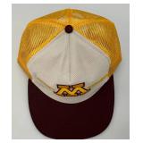 1980's Golden Gophers Snapback Truckers Hat With Mesh