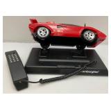 Vintage SoundTrax Technology LAMBORGHINI Telephone With Light Up Headlight, Taillights And Vroom-Vroom Sounds When Rings (Works) In Original box