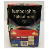 Vintage SoundTrax Technology LAMBORGHINI Telephone With Light Up Headlight, Taillights And Vroom-Vroom Sounds When Rings (Works) In Original box