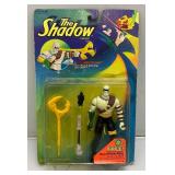 1994 The Shadow Action Figures (On Original Card) One Has Slightly Yellowed Plastic