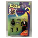 1994 The Shadow Action Figures (On Original Card) One Has Slightly Yellowed Plastic