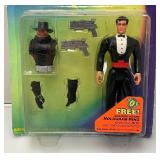 1994 The Shadow Action Figures (On Original Card) One Has Slightly Yellowed Plastic