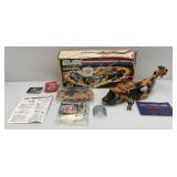 1986 GI Joe TOMHAWK Helicopter Open Box Sealed Bags (Seems To be New Never Assembled) Box Beat Up