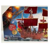 Vintage JAKKS Pacific Brand Disney 'Pirates Of The Caribbean On Stranger Tides' Queen Anne's Revenge Pirate Ship New Old Stock (Box Is Beat up)