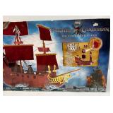 Vintage JAKKS Pacific Brand Disney 'Pirates Of The Caribbean On Stranger Tides' Queen Anne's Revenge Pirate Ship New Old Stock (Box Is Beat up)