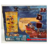 Vintage JAKKS Pacific Brand Disney 'Pirates Of The Caribbean On Stranger Tides' Queen Anne's Revenge Pirate Ship New Old Stock (Box Is Beat up)
