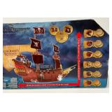 Vintage JAKKS Pacific Brand Disney 'Pirates Of The Caribbean On Stranger Tides' Queen Anne's Revenge Pirate Ship New Old Stock (Box Is Beat up)