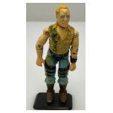 Vintage 1985 GI Joe BUZZER Action Figures With Stands