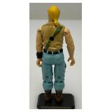 Vintage 1985 GI Joe BUZZER Action Figures With Stands