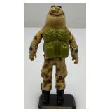Vintage 1985 GI Joe Dusty Action Figure With Backpack & Stand