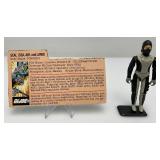 Vintage 1983 GI Joe TORPEDO Action Figure With Card & Stand