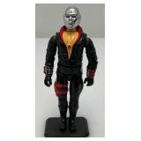 Vintage 1983 GI Joe DESTRO Action Figure With Card & Stand