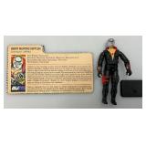 Vintage 1983 GI Joe DESTRO Action Figure With Card & Stand