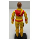 Vintage 1984 GI Joe BLOWTORCH Action Figure With Card & Stand