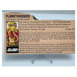 Vintage 1984 GI Joe BLOWTORCH Action Figure With Card & Stand