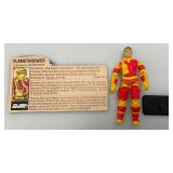 Vintage 1984 GI Joe BLOWTORCH Action Figure With Card & Stand