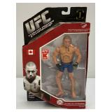 JAKKS Pacific UFC Series 1 GEORGES ST-PIERRE Action Figure (New Old Stock) Card Shows Wear