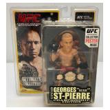 UFC Ultimate Collector Series Georges St-Pierre 'Rush' Action Figure With Collectors Poster Inside (New Old Stock)