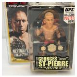 UFC Ultimate Collector Series Georges St-Pierre 'Rush' Action Figure With Collectors Poster Inside (New Old Stock)