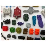Large Group Of Misc. 1980's-90's GI Joe Miniature Action Figure Accessories & More