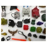Large Group Of Misc. 1980's-90's GI Joe Miniature Action Figure Accessories & More