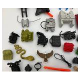 Large Group Of Misc. 1980's-90's GI Joe Miniature Action Figure Accessories & More