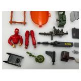 Large Group Of Misc. 1980's-90's GI Joe Miniature Action Figure Accessories & More